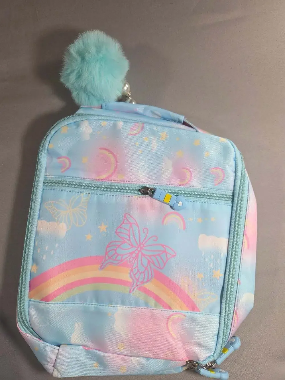 Kawaii Rainbow and Butterfly 3-Piece School Backpack Set